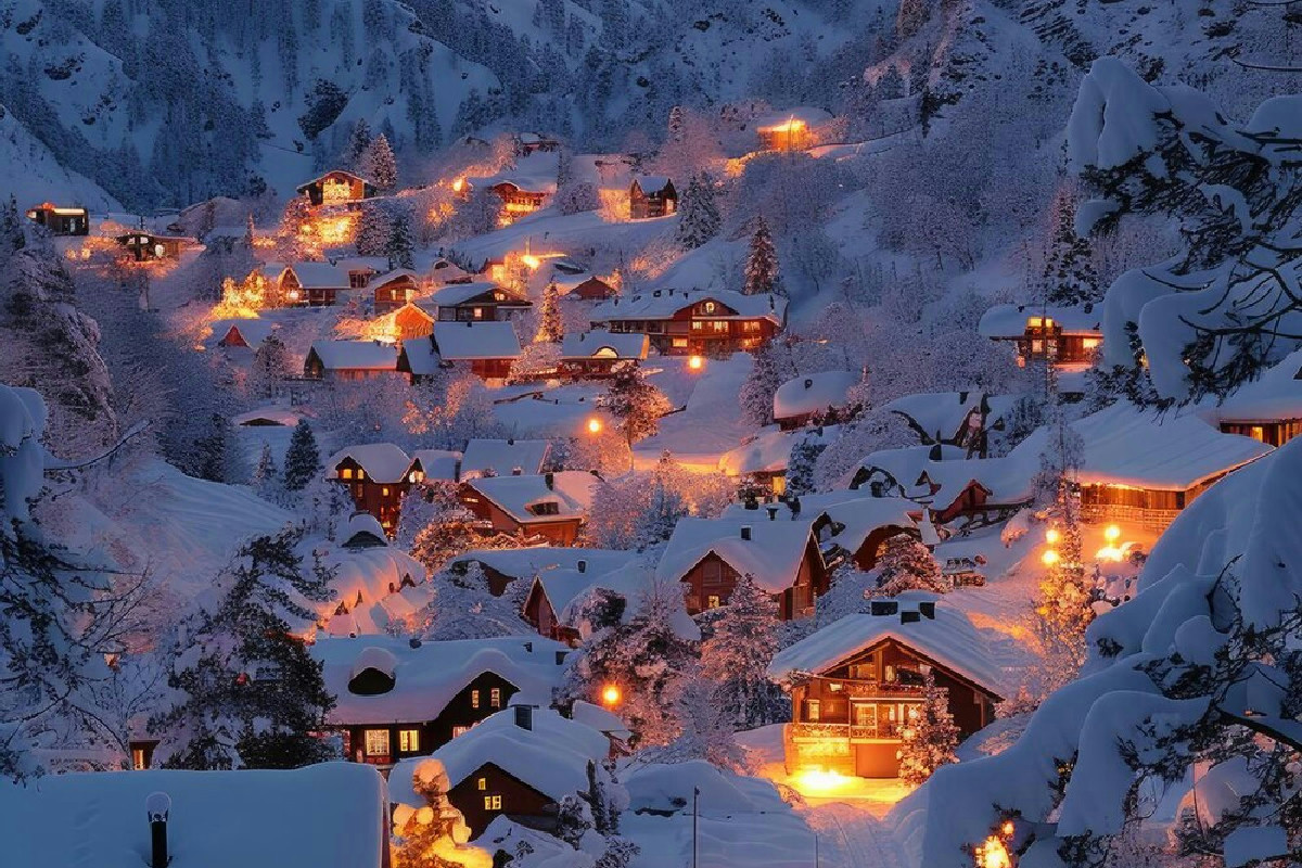 Il villaggio trentino dove Natale si accende con mille presepi artistici e luci incantate